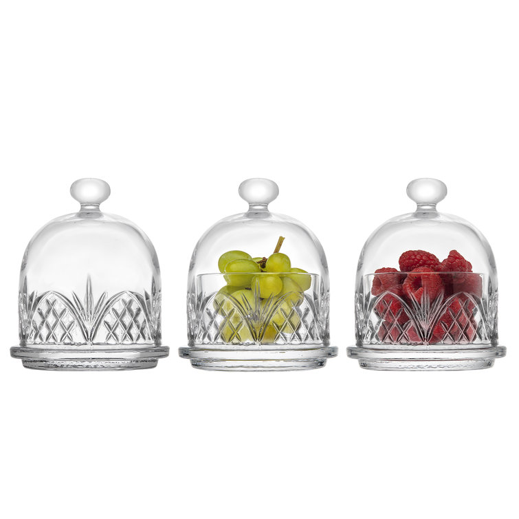 Godinger Silver Art Co Dublin Crystal Triple Butter Dome Set & Reviews